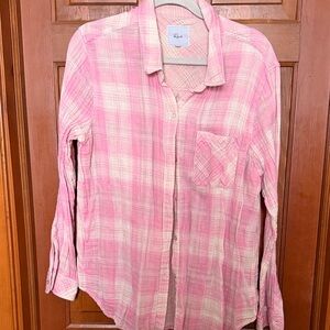 Rails Ellis Pink Plaid Button-Down Shirt